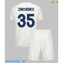 Camisa de time de futebol Nottingham Forest Oleksandr Zinchenko #35 Replicas 2º Equipamento Infantil 2025-26 Manga Curta (+ Calças curtas)